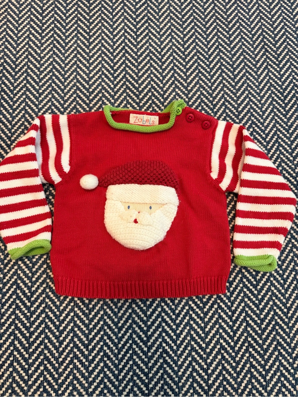 Bright Red Cotton Baby Sweater by SANS